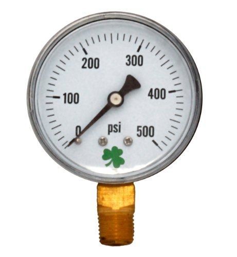 Zenport DPG500 Zen-Tek Dry Air Pressure Gauge, 500 PSI