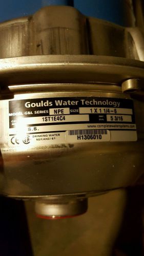 Brewery cip Gould pump