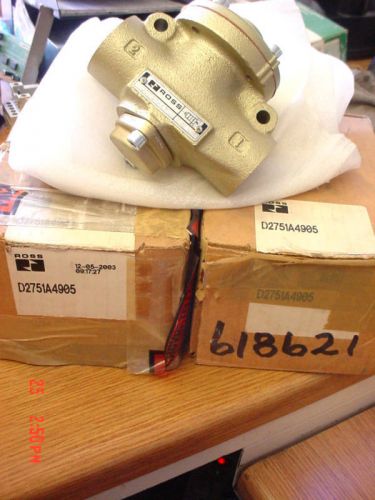 (2) Ross D2751A4905 Valves 1-10 bar NEW