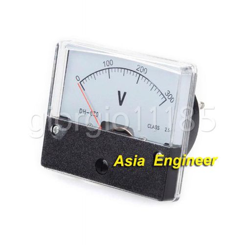 2pcs Rectangle Analog Volt Panel Meter Gauge DC 300V