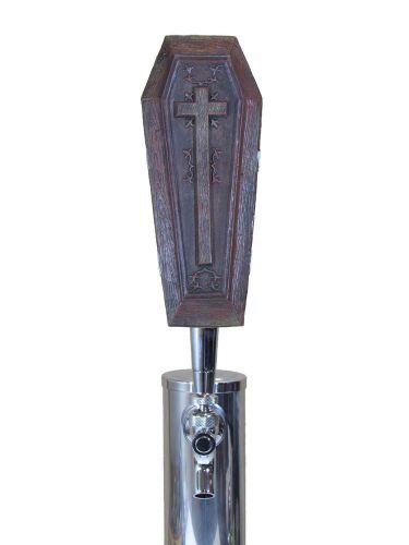 Vampire wooden coffin tap handle beer sports bar brew keg party ale lager keg for sale