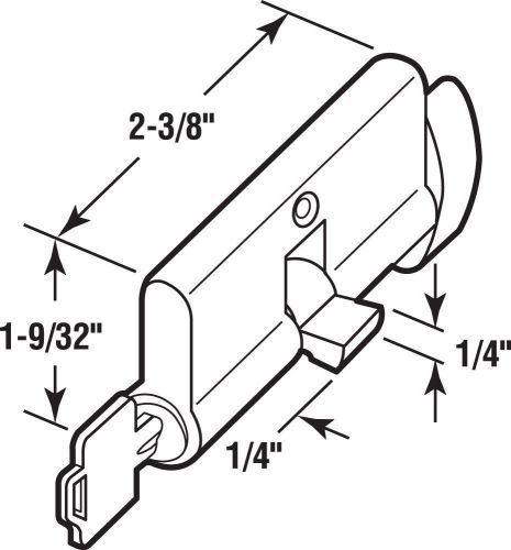 Lock Cylinder with Thumb Turn and 2 Ext. Entry Keys