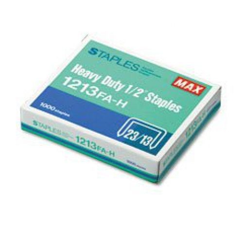 Max USA HD-12F Flat Clinch 1000PK 1/2&#034;&#034; Staples, 1k Yield 1213FAH