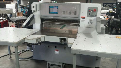 1997 POLAR 92E PAPER CUTTER 36&#034; - COLOR MONITOR PROGRAM - AIRBED,