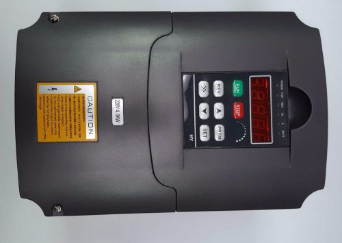 4KW/5 HP 220v- variable frequency drive - single to 3 phase converter + Switch
