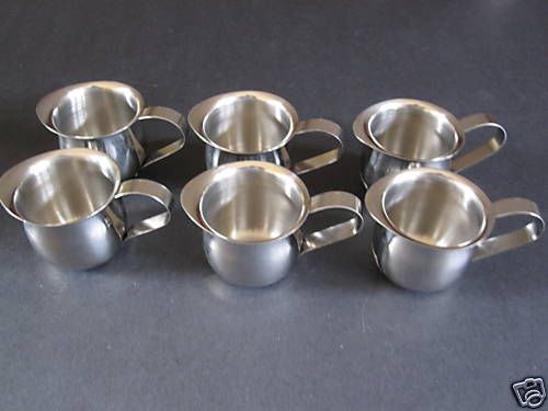 6  ESPRESSO PITCHERS - 8 OZ BELL CREAMER S/S