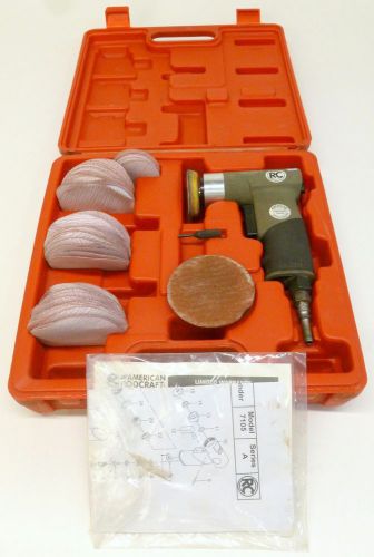 American Rodcraft Mini Orbital Sander Grinder M#RC7105 Series A W/Case