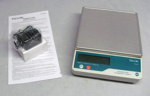 Taylor precision te22ft digital 22 lb. x 0.1 oz. portion control scale nib for sale