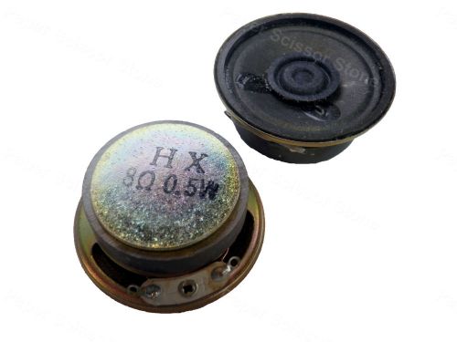 2pcs 40mm 8 Ohm 0.5W Small Radio FM External Magnetic Speaker Hobbist Project