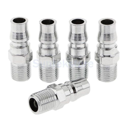 5pcs 1/4&#034; bsp male thread air hose line compressor connector quick release for sale