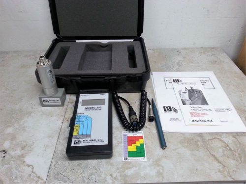 Balmac Model 200 Vibration Meter w/ Model 158 Probe.