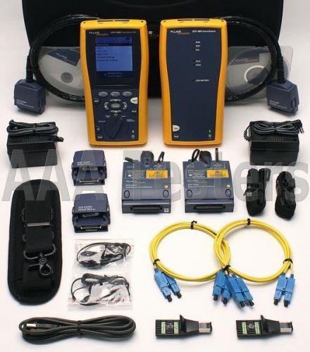 Fluke networks dtx-1800 w/ dtx-sfm2 sm fiber cat6 1ghz cable analyzer dtx 1800 for sale