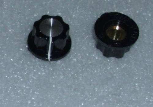 p. Lot of  2  Round  Radio  Volume Tune control  Knobs NEW