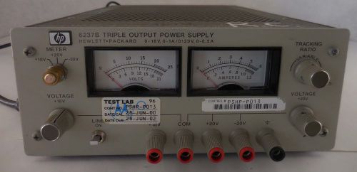 Hewlett Packard HP 6237B Triple Output Power Supply TESTED 3324A-09469 #68a