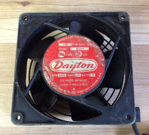 DAYTON 4C549 100CFM AXIAL COOLING FAN 115V