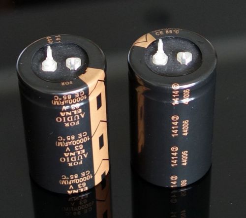 2pcs original elna lao 10000uf 63v audio top power electrolytic filter capacitor for sale