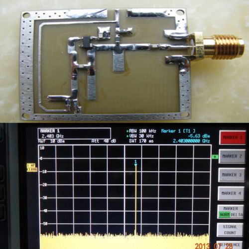 2.4GHz OSC Oscillator VCO Frequency Source Frequency range: 2.4GHZ ~ 2.6GHz