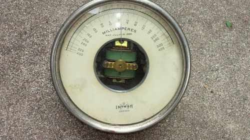 TERRIFIC MCINTOSH MILLIAMPERES GAUGE PATENT DATED 1899