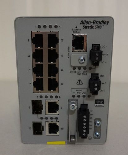 Allen Bradley STRATIX 5700, 1783-BMS10CA ETHERNET MANAGED SWITCH