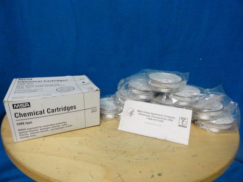 MSA * CHEMICAL CARTRIDGES * GMB TYPE * P/N 464032 * LOT OF 10 * BRAND NEW