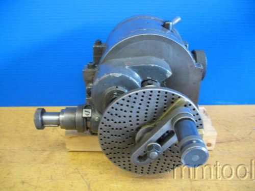 ELLIOTT 3-1/2&#034; SWING UNIVERSAL DIVIDING HEAD 1-1/2&#034; 8 SPINDLE THREAD #2 MT