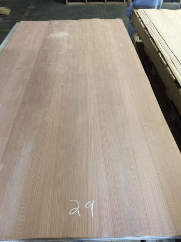 Wood veneer redwood 35x98 1 piece 10mil paper backed &#034;exotic&#034;  rick 29 for sale