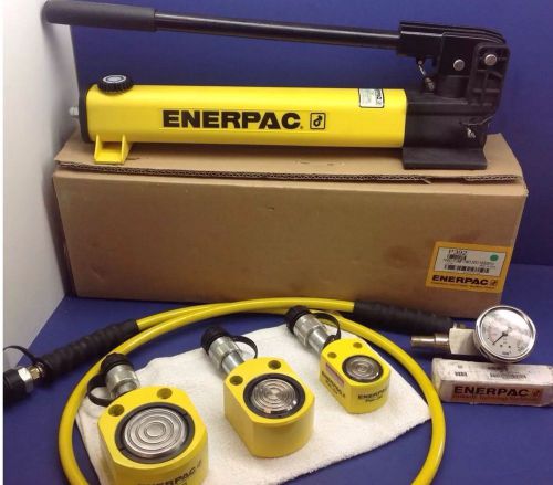 ENERPAC Hydraulic Low Height Flat Jack Set RSM100 RSM200 RSM300 P392 Pump 10,000