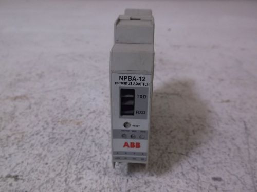 ABB NPBA-12 PROFIBUS ADAPTER MODULE 24VDC *USED*