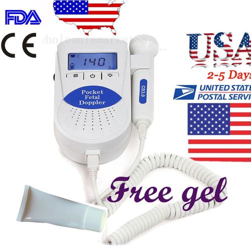 Fda handheld pocket fetal doppler,prenatal heart monitors,ultrasound scanner,gel for sale