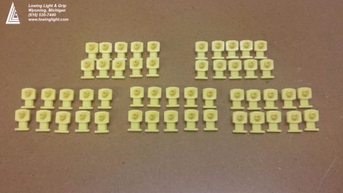 PANDUIT Knock-in Mounts KIMS-H500-M4 Cable Tie Mounts Nylon Yellow, 50 Pieces