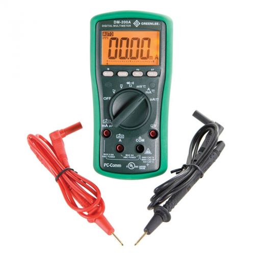 Greenlee DM-200A Compact 1000V AC/DC DMM Digital Multimeter