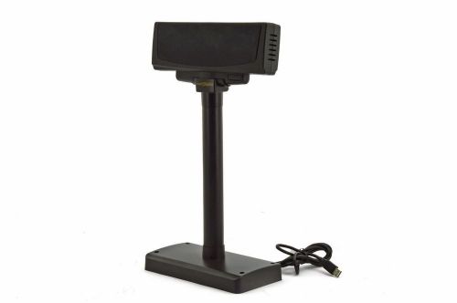 Partner BRAND POS Customer Pole Display USB Black CD-7220-G w/cords Free Ship