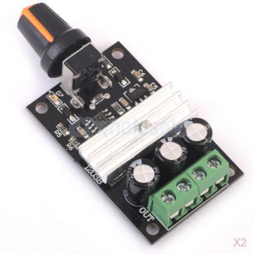 2x DC 6V-28V 3A Motor Speed Varible Regulator Speed-control Switch Module