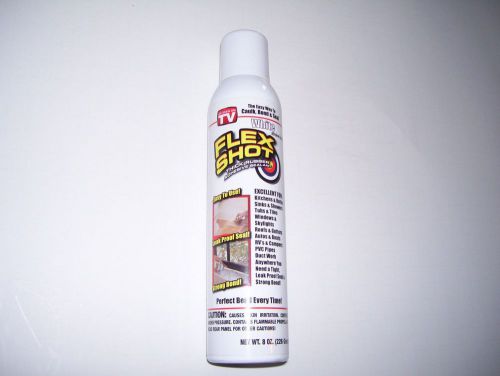 Flex Shot 8oz. WhiteThick Rubber Adhesive Sealant Caulker - AS SEEN ON TV!