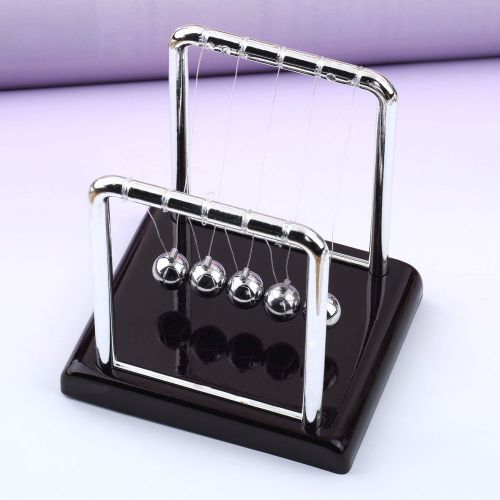 Newton&#039;s Cradle Fun Steel Balance Ball Physics Science Desk Toy Accessory #~