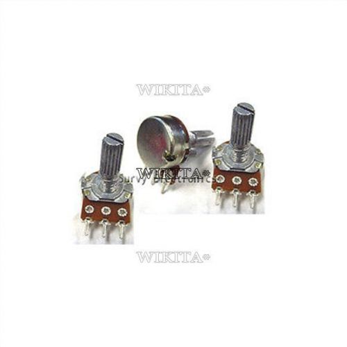 10 pcs 100k ohm linear taper rotary potentiometer panel pot b100k 15mm #444065