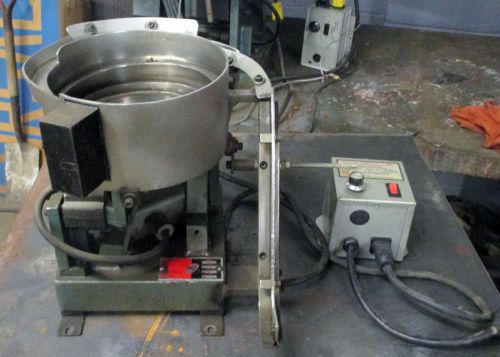 8&#034; S.S. VIBRATORY FEEDER BOWL W/CONTROLLER &amp; CHUTE