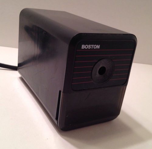 Vintage Boston Electric Pencil Sharpener Model 18 Black Tested