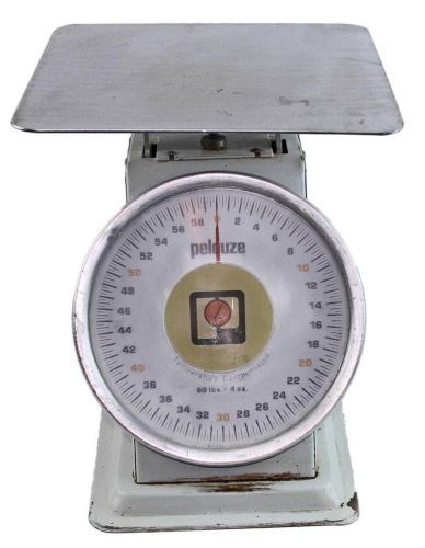 Business &#034;pelouze&#034; 60 lbs. x 4 oz. scales model 1080 temperature compensated for sale