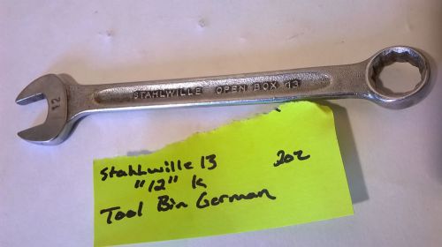 Stahlwille Wrench 13 Size 12 mm Made in Germany