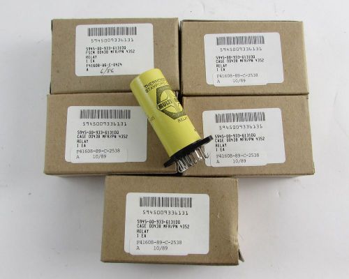 (5) Thermosen Armature Relay 4352, Radio Tube Style, Multi-Reed Gov&#039;t Surplus