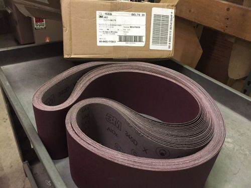 3M 00051144765096 Sanding Belt, 6 In Wx89 In L, AO, 80GR, PK20