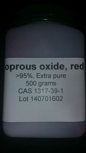 Cuprous oxide, &lt;95%, extra pure, 500 gm for sale