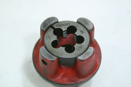 Ridgid 00R 7/8&#034; - 9 UNC Bolt Threader Drop In Die Head 00-R