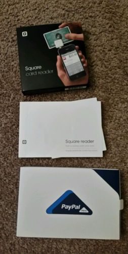 3 Mobile Card Readers 2 Square and 1 PayPal Here Opened but Unused
