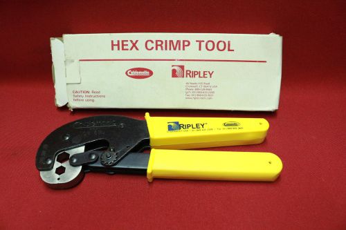 Cablematic RIPLEY CR611U Hex CRIMP TOOL .096 .360 .475 USA