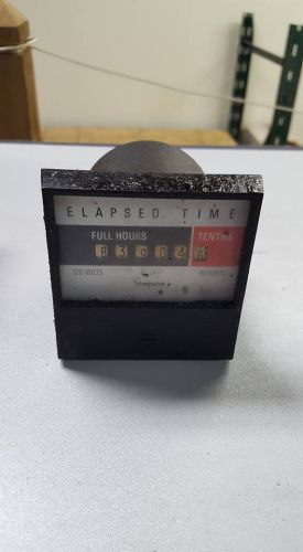 SIMPSON ELAPSED TIME METER 120V 60HZ   W17