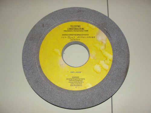 Landis Teledyne 12&#034; x 1-7/16&#034; x 3&#034; Grinding Wheel - NORTON 53A60-K8VBE