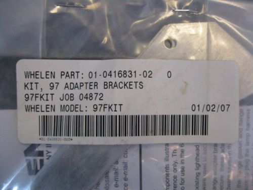 WHELEN 97 ADAPTER BRACKETS KIT JOB 04872 #01-0416831-02 NEW