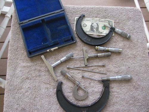 as is micrometer lot   Machinist toolmaker tools  tool Starrett Brown Sharpe etc